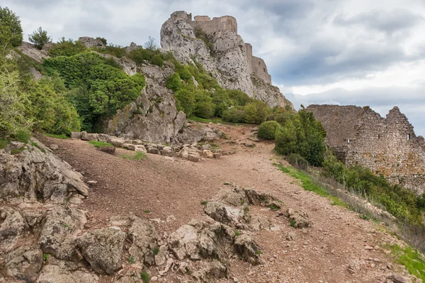 Cathar castle peyrepertuse — Stock Photo, Image