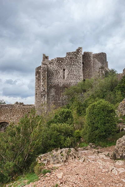 Cathar castle peyrepertuse — Stock Photo, Image