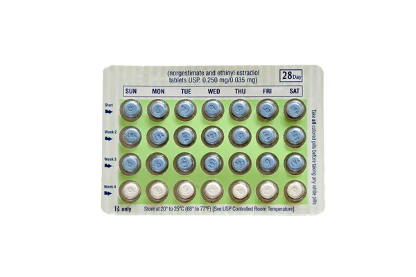 Píldoras anticonceptivas — Foto de Stock