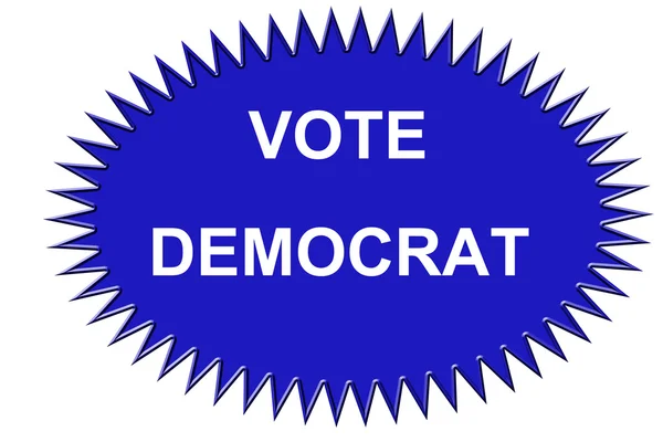 Vote Democrat Sticker — Stock Photo, Image