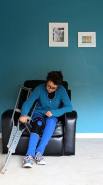 Yaralanan genç kadın