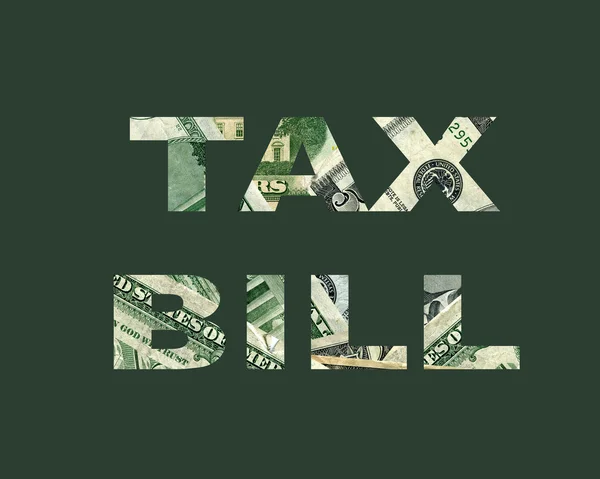 Налоговые слова — стоковое фото