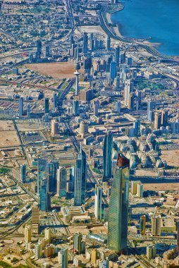 Kuwait city skyline clipart