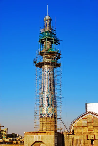 Minaret under konstruktion — Stockfoto