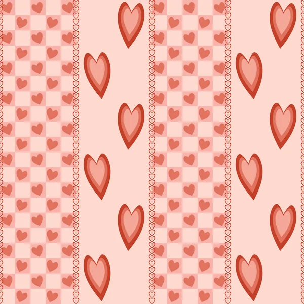 Fondo con corazones — Vector de stock