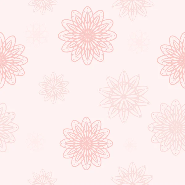 Varrat nélküli rózsaszín virág háttér — Stock Vector