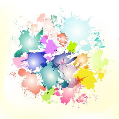 Splash daire illüstrasyon