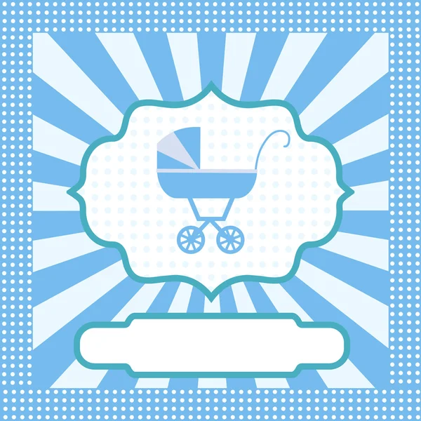 Carte pour garçon nouveau-né — Image vectorielle