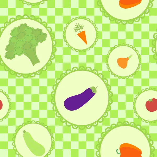 Fondo con diferentes verduras — Vector de stock