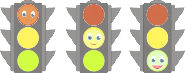 trafik ışıkları ile gülümser kümesi