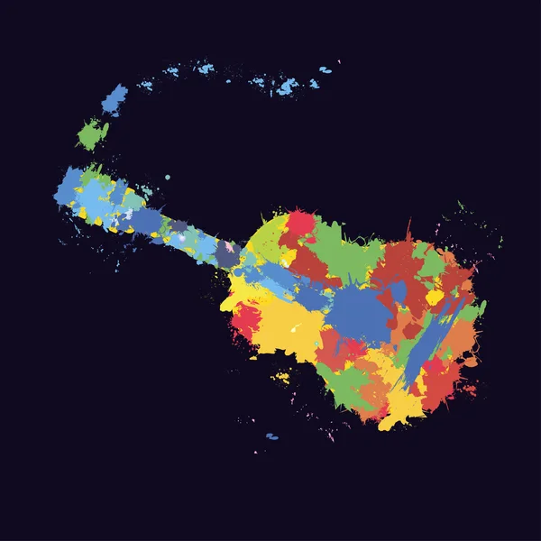 gitar splash illüstrasyon