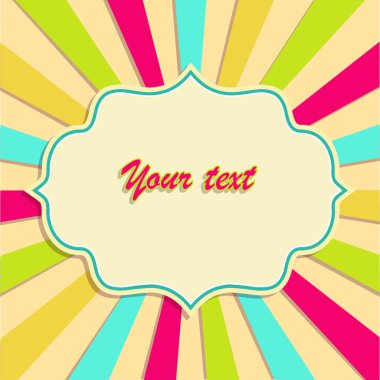 Retro arka plan metni