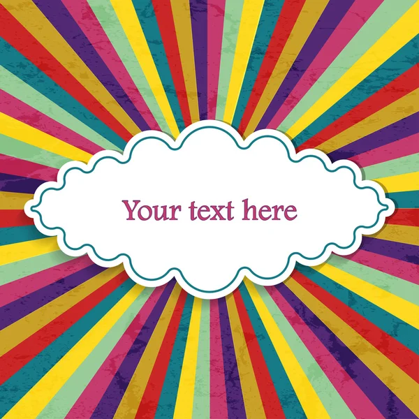 Arrière-plan rétro pour votre texte — Image vectorielle