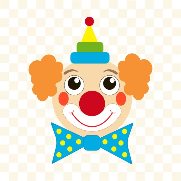 Clown gezicht — Stockvector