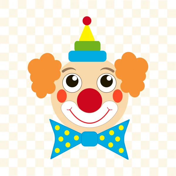 Faccia da clown — Vettoriale Stock