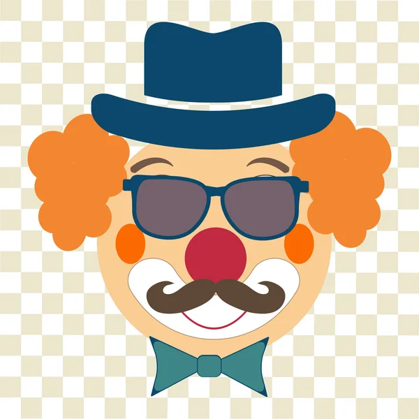 Clown gezicht — Stockvector