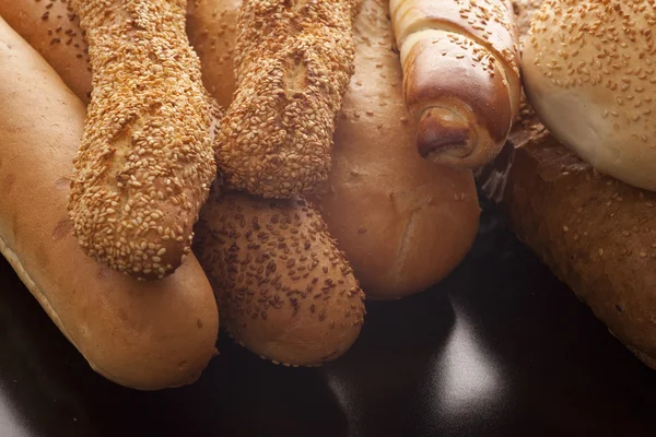 Assortment of crisp baguettes — Stock Photo, Image