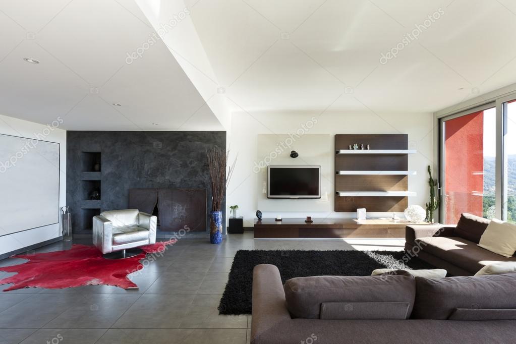 Modern huis interieur u stockfoto zveiger