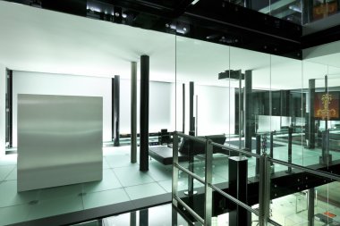 iç, modern loft gece