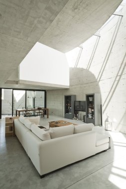 beton yılında iç modern ev