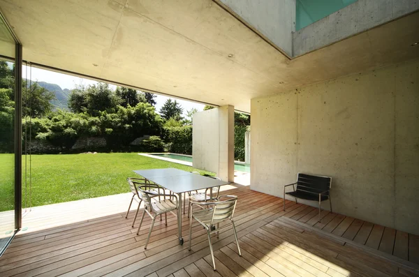 Verandan, modernt hus — Stockfoto