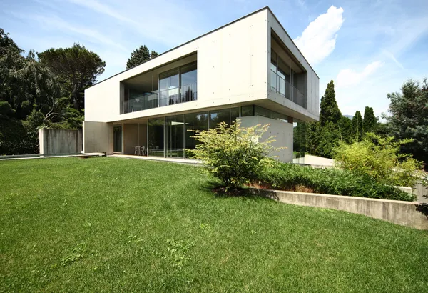 Moderne huisontwerp in beton — Stockfoto