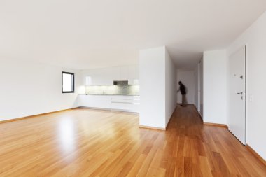 İç modern boş daire, daire