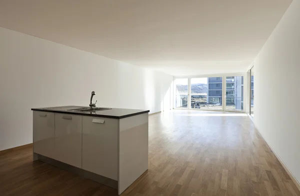 Interieur, leeg nieuw appartement — Stockfoto