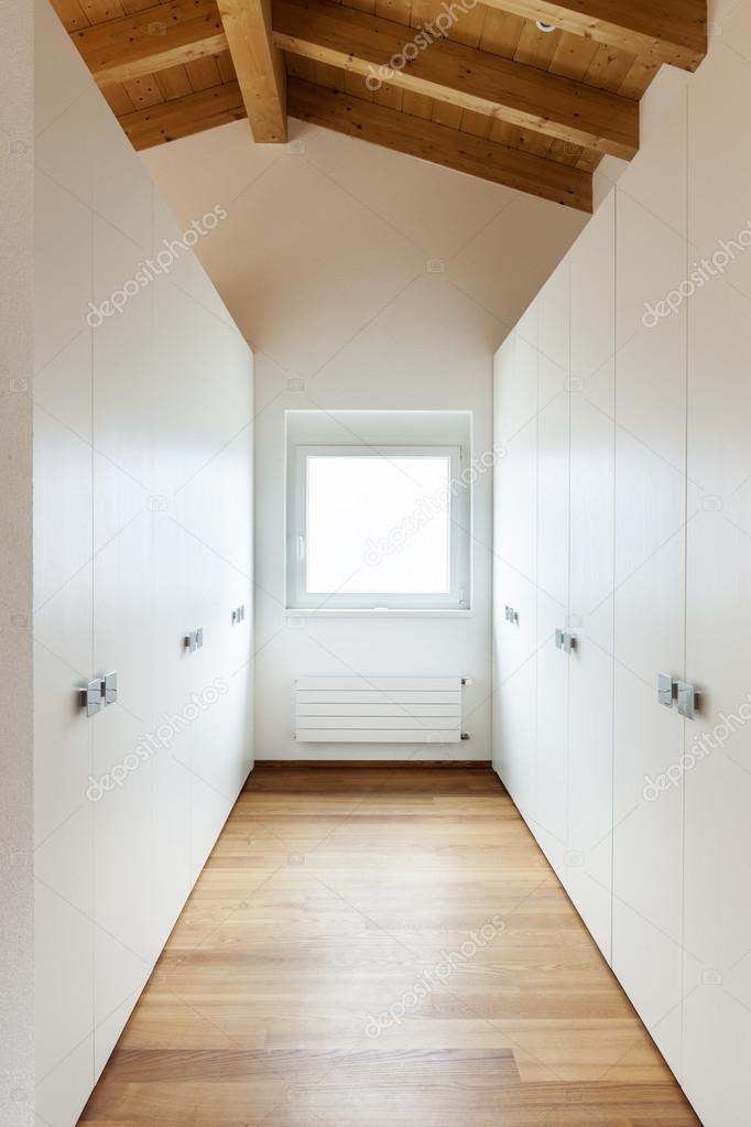 Loft interior, closets