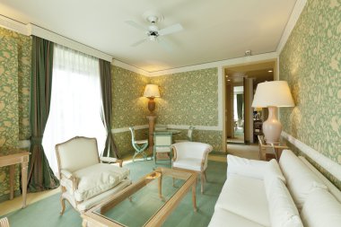 iç lüks daire, rahat takımı, salon