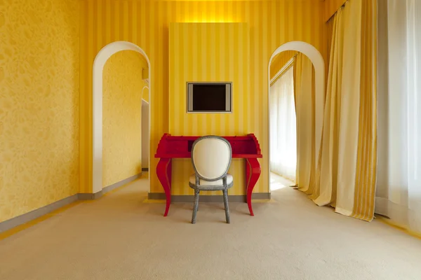 Intérieur appartement de luxe, chambre confortable — Photo