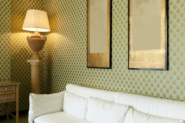 Interior luxury apartment, comfortable suite, lounge — Stock Photo, Image