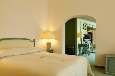 iç lüks daire, konforlu yatak odası