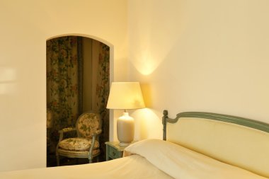 iç lüks daire, konforlu yatak odası