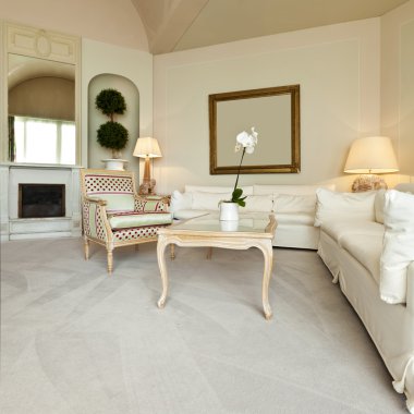 iç lüks daire, rahat takımı, salon