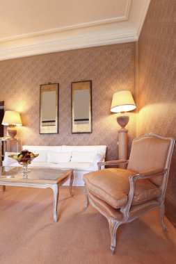 iç lüks daire, güzel klasik salon
