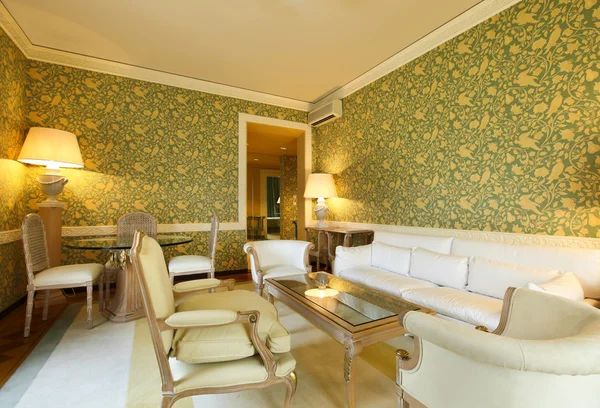 iç lüks daire, rahat takımı, salon