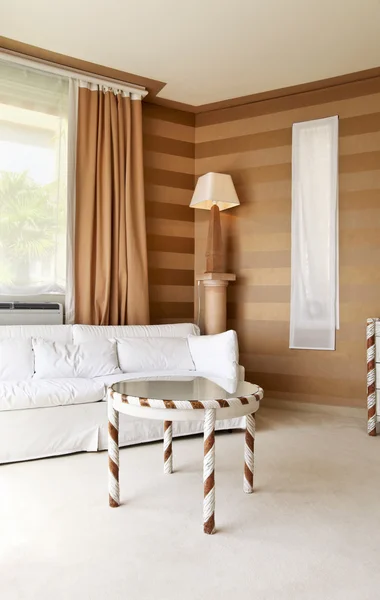 Interior luxury apartment, comfortable suit — Stock Photo, Image
