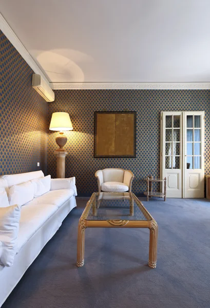 Luxus-Appartement, komfortable Suite, Lounge — Stockfoto