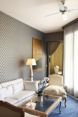 iç lüks daire, rahat takımı, salon