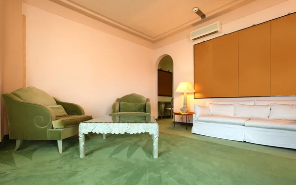 Luxus-Appartement, komfortabler Anzug, Lounge — Stockfoto