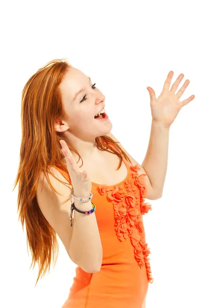 Retrato de chica adolescente — Foto de Stock