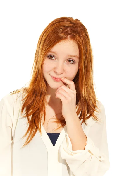 Retrato de chica adolescente — Foto de Stock