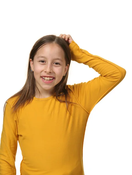 Portrait of smiling girl — Stock Photo, Image
