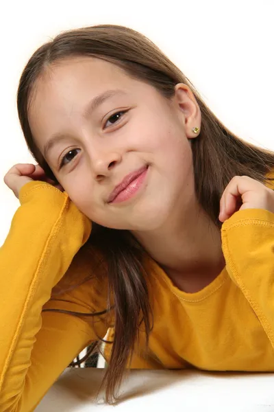 Portrait of smiling girl — Stock Photo, Image