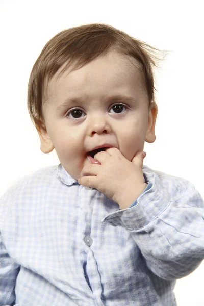 Portrait studio baby — Stock Photo, Image