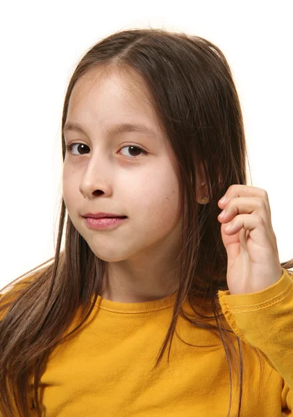 Portrait of smiling girl — Stock Photo, Image