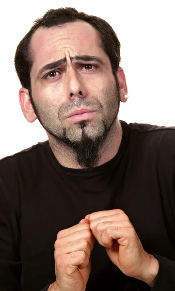 Man making hand sign — Stock Photo, Image