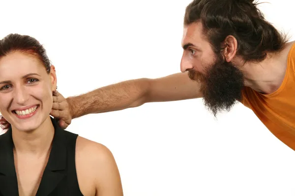 Retrato de hombre y mujer — Foto de Stock