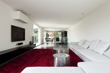 güzel bir daire, oturma odası